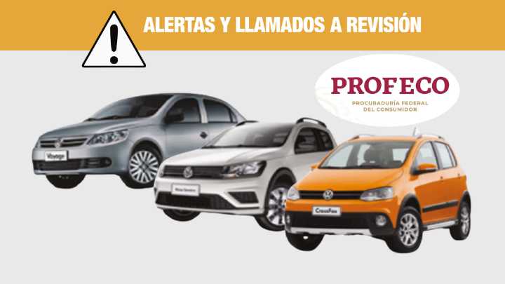 Profeco y Volkswagen emiten llamado a revisión de más de 6,700 vehículos por esta falla