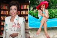 Joan Collins, 92, stuns in white swimsuit on France vacation