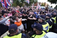 Three arrested after Epping hotel protesters march on council offices
