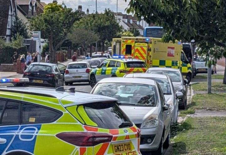 Large emergency response in Westbrook Avenue, Margate, after crash