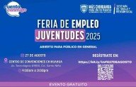 Realizarán feria de empleo de las juventudes con 3 mil 500 vacantes