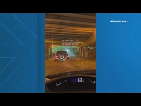 Flash flooding on Wesley Chapel Road