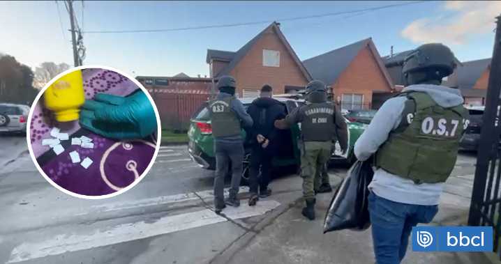 Operativos antidroga en Valdivia y Paillaco dejan seis detenidos y $80 millones en incautaciones