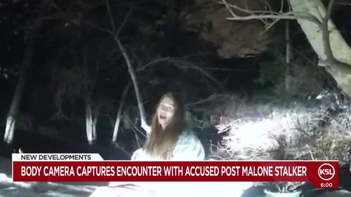 Body camera footage captures Post Malone's accused stalker as woman awaits court hearing