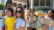 Khloe Kardashian's Kids Set Up Lemonade Stand in Neighborhood