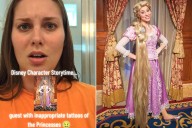 Disney Princess Refuses to Hug Man with Obscene Tattoos of Her Character