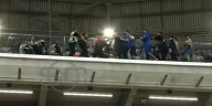 El video de los serios incidentes entre la Policía brasileña y los hinchas de Godoy Cruz