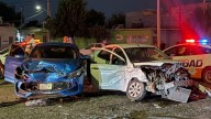 Conductor ocasiona choque frontal y es detenido en Torreón