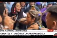 Escándalo: la custodia de Karina Milei agredió a la movilera de A24 cuando cubría su visita a Corrientes