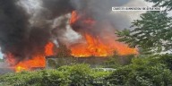 Crews battle large Dummerston fire