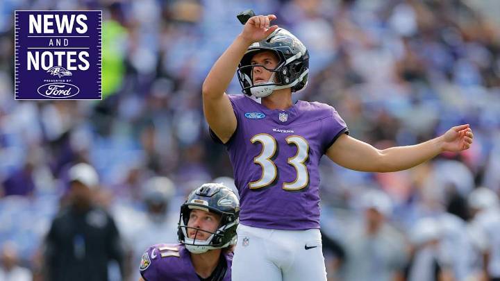 News & Notes: Tyler Loop Feels Confident After 'Beautiful' Day Kicking at M&T Bank Stadium
