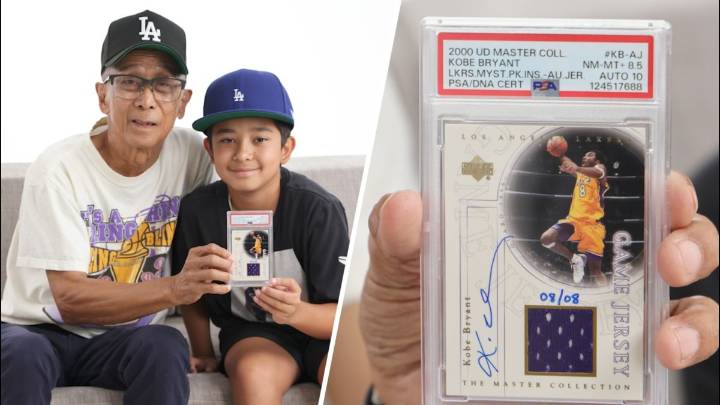 Lifelong Lakers fan finds rare Kobe Bryant cards in collection