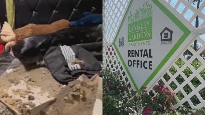 Familia hispana denuncia abandono tras colapso de techo en complejo Langley Gardens