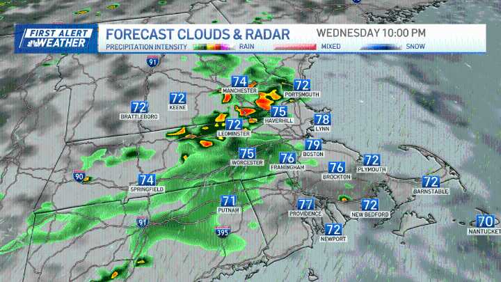 Storms headed to Boston, Mass. Wednesday — track live radar – NBC Boston