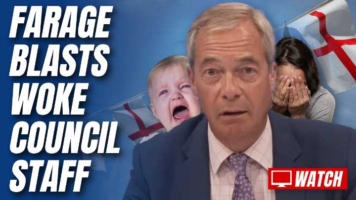 WATCH: Farage Mocks Essex Council for Offering “Support” to Staff “Unsettled” by National Flags