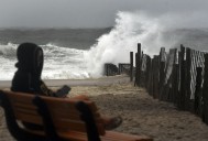 Massive waves at Jersey Shore rose as high as a 1-story house as Hurricane Erin churned the ocean