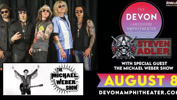 Steven Adler of Guns N' Roses with The Michael Weber Show | The Devon Lakeshore Amphitheater