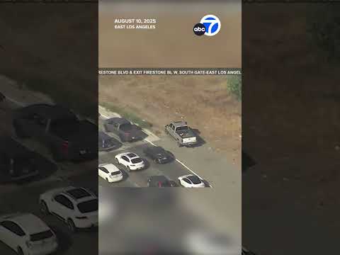 Driver switches cars in wild East LA chase