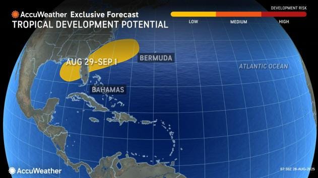 Tropical Storm Fernand hanging on as NHC tracks 3 tropical waves