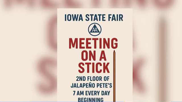 'Meeting on a Stick' offers support for alcohol recovery at the Iowa State Fair
