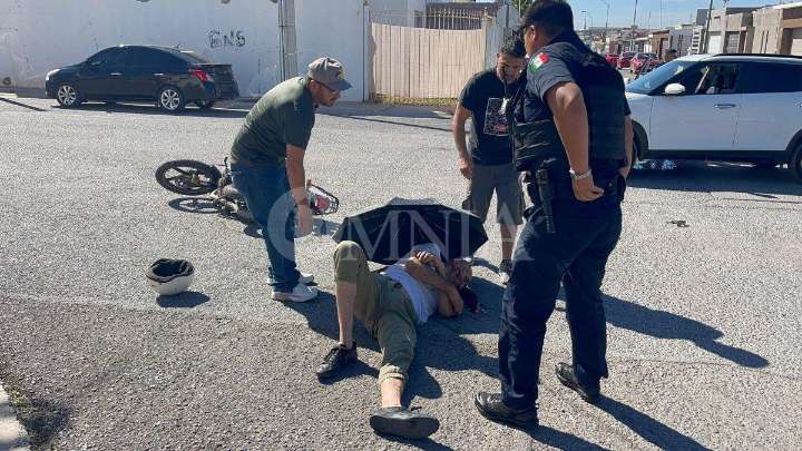 Motociclista en estado de ebriedad provoca accidente vial en fraccionamiento Los Arroyos