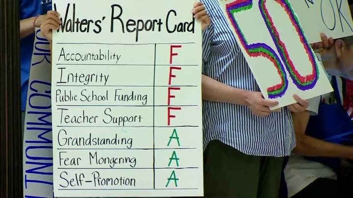 Rally calls for impeachment of state superintendent Ryan Walters
