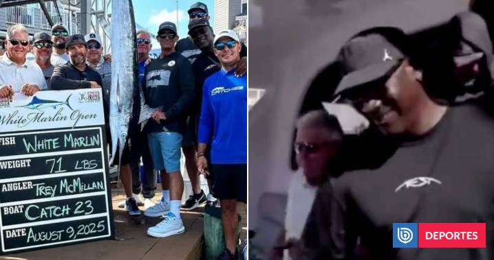 De rey de la NBA a crack de la pesca: Michael Jordan capturó pez de 32 kilos y se llevó jugoso premio