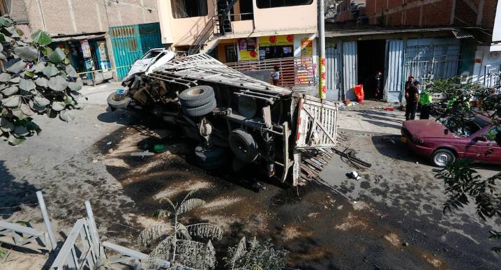 Fiscalía investiga a conductor de camión accidentado en Pasamayito