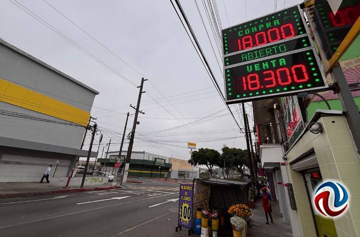 Persiste costo del dólar en menos de 18.50 pesos a la venta