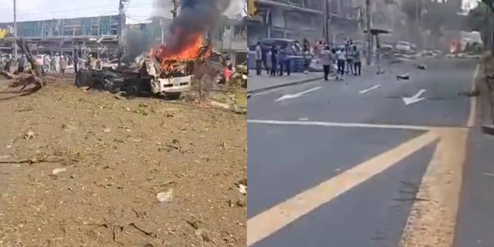 En video: así fue el atentado contra la base militar Marco Fidel Suárez Cali que dejó varias víctimas mortales
