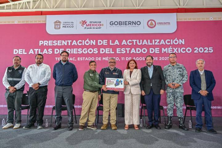Gobierno del EdoMéx presenta Atlas de Riesgos 2025 para prevenir emergencias en los 125 municipios