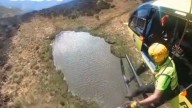 Herido un peón en la extinción del incendio de Velilla en Palencia