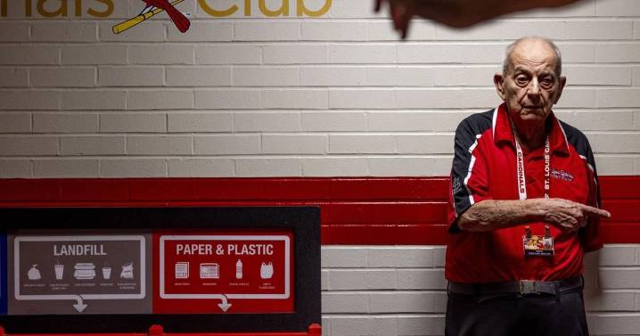 At 91, he's the beloved guardian of ushers at Busch Stadium