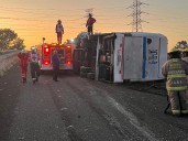 Vuelca autobús en Aguascalientes hay 33 heridos