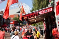 Picture of Man Utd star outside Old Trafford vandalised ahead of Arsenal clash