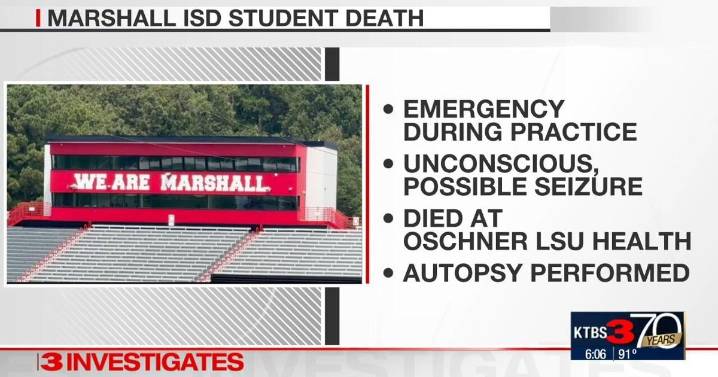 Marshall High student-athlete's death investigated