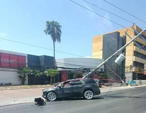 Fuerte accidente en el bulevar Hidalgo