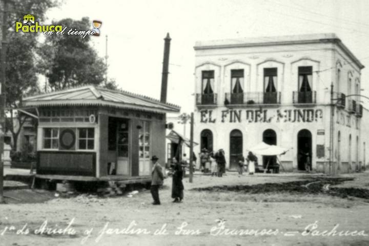 Pachuca en el tiempo: el jardín Colón hace 100 años