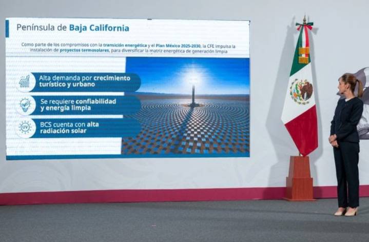 México construirá primeras centrales termosolares en BCS con inversión histórica