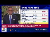 Trump says U.S. will conduct 'major tariff investigation' on furniture