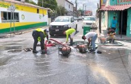 Reparó COMAPA fuga de agua potable en Zona Centro
