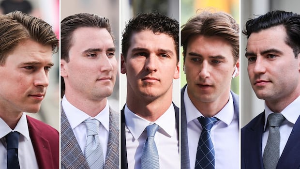 Crown in Hockey Canada sex assault trial for 5 ex-players won't appeal not guilty rulings