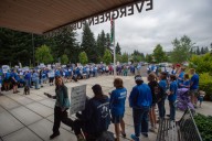 ‘The union is about solidarity’: Evergreen schools’ classified staff, supporters rally ahead of strike vote