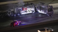 FedEx truck fire on US 290 shut down eastbound lanes near SH
