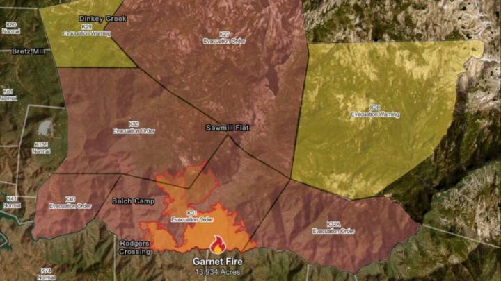 Fresno County Garnet Fire Burns Nearly 14,000 Acres in Sierra National Forest