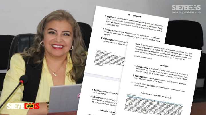 Admiten demanda de pérdida de investidura contra concejal de Sogamoso Luz Fanny Zambrano #Tolditos7días