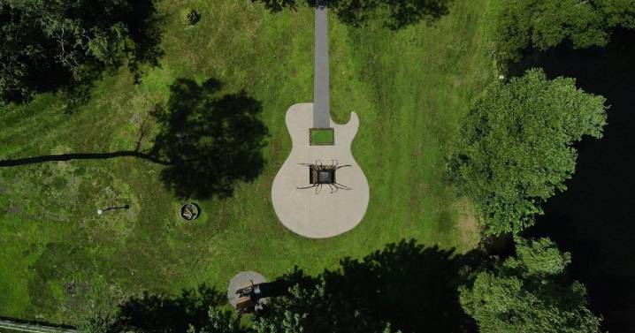 Why a Blaine man built a giant guitar visible from the sky in his backyard