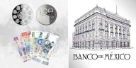 Banxico celebra 100 años con moneda de plata y billetes conmemorativos
