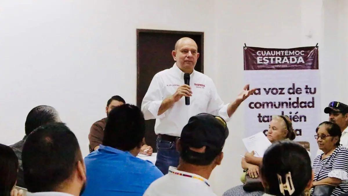 Participa Cuauhtémoc Estrada en conformación de comités seccionales de Morena