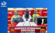 Aprehenden a colombiana con droga escondida en una corneta de sonido